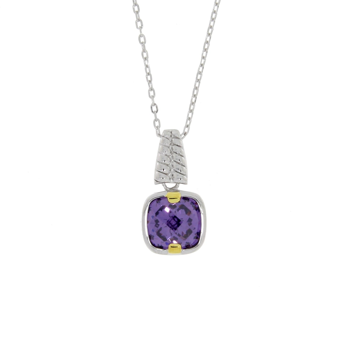 Pendentif de mode en zircon cubique en argent sterling