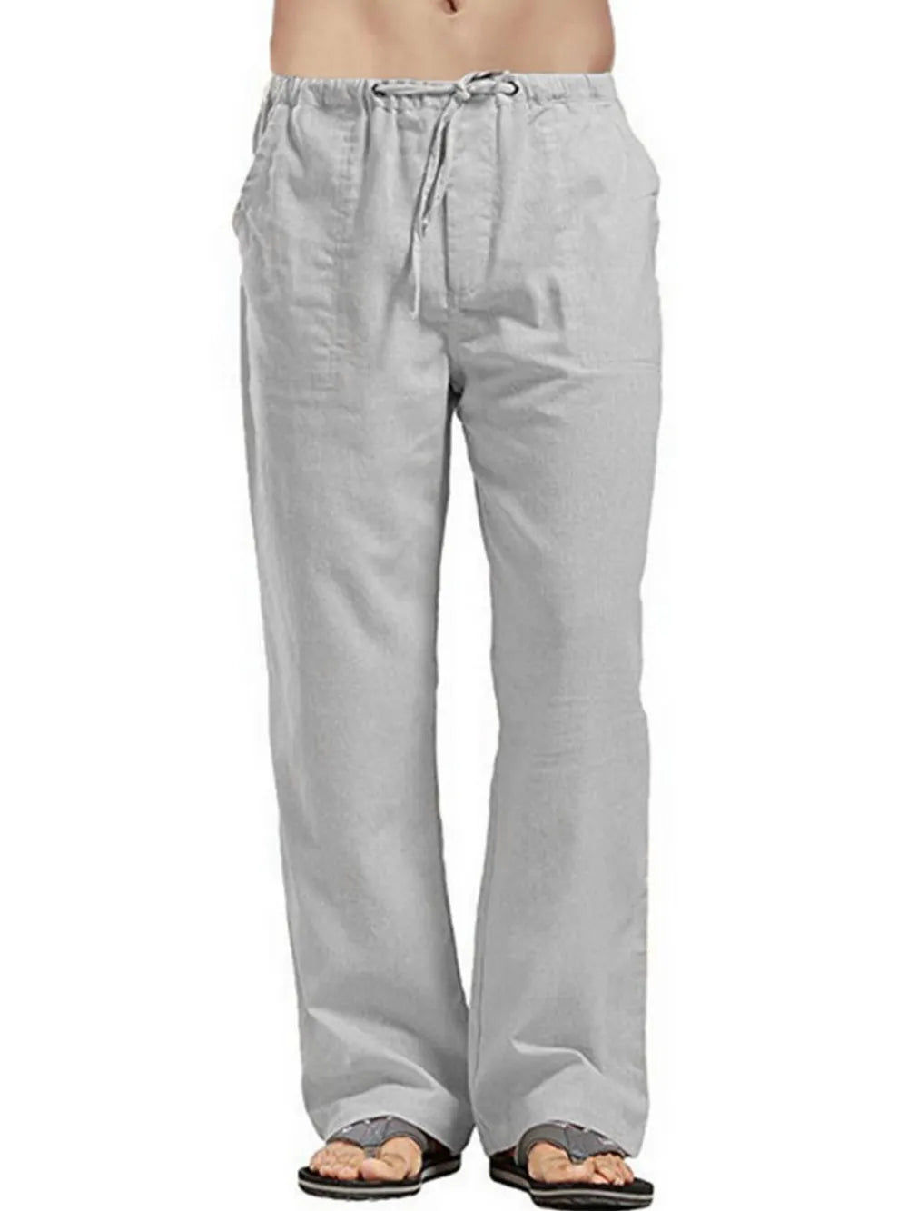 Joggers à cordon pour hommes grandes tailles avec poches