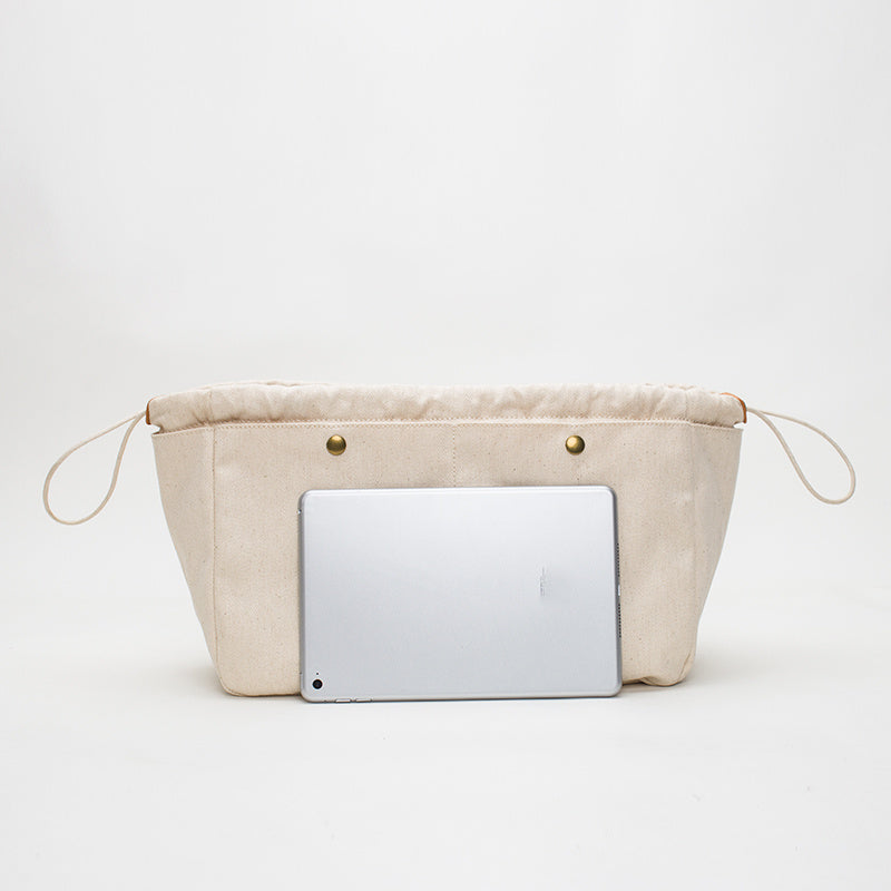 Cotton Canvas Travel Organizer Bag for Makeup