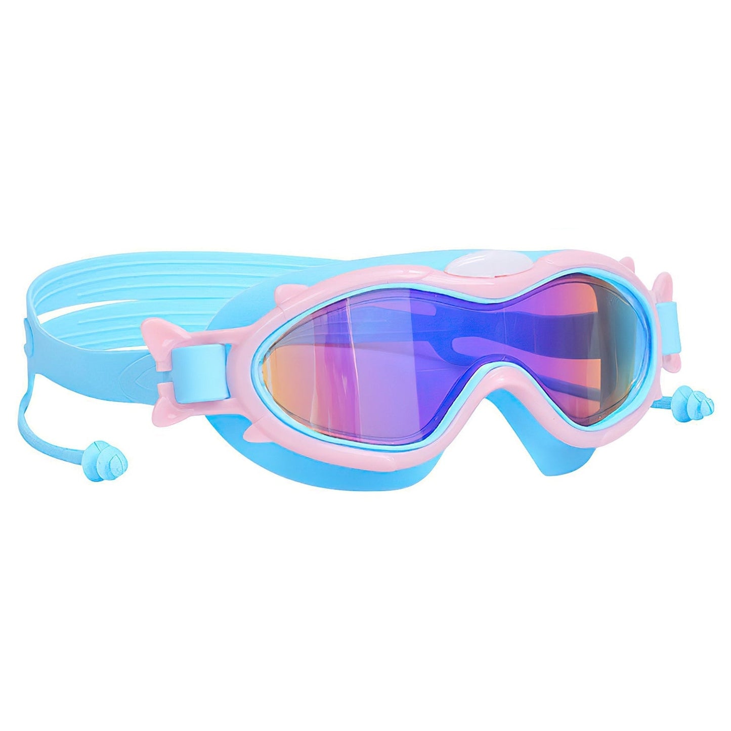Gafas de natación para niños con tapones para los oídos - Protección UV y antiempañante