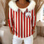 Cardigan numérique pour femmes avec capuche en fourrure