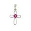 .22ct Ruby Cross Pendant in 10KT White Gold