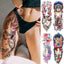 Vibrant Full Temporary Tattoo Watercolor Sheets