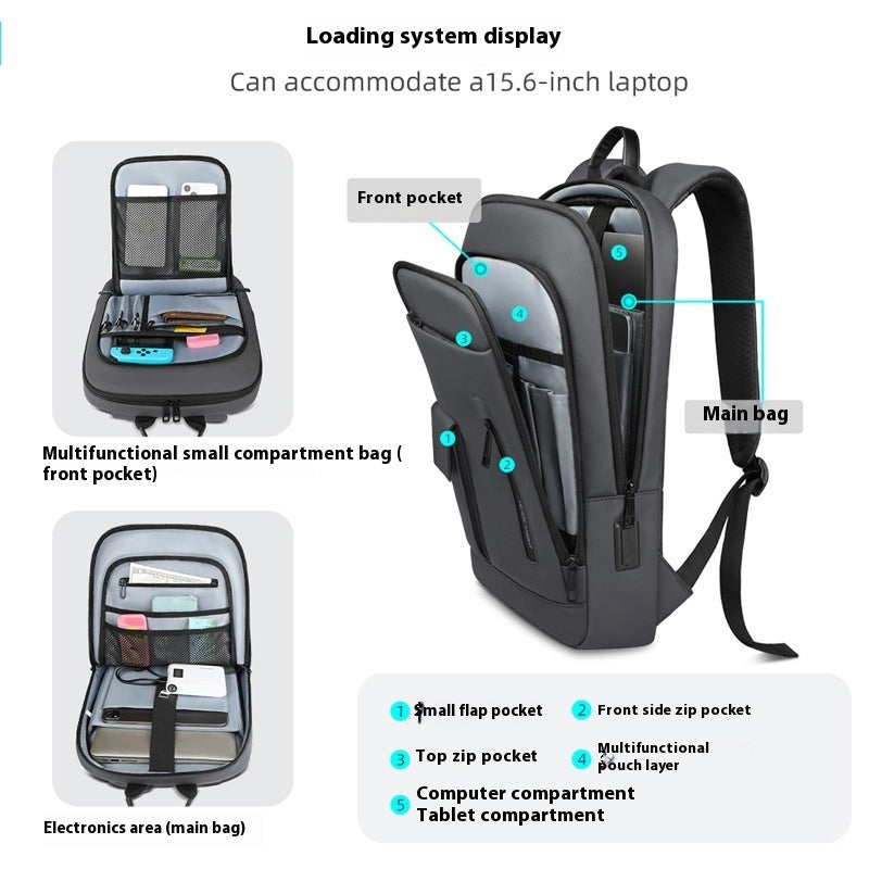 Lightweight Business Commute Men's Laptop Backpack