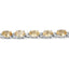 Pulsera de Plata de Ley con Citrino Genuino de 9.03 Quilates