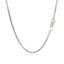 14k White Gold Round Box Chain - 1.7mm