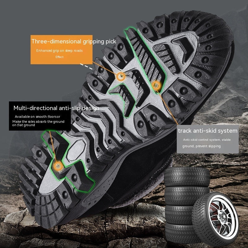 Fleece-Lined Warm Outdoor Climbing Boots for Men and Women