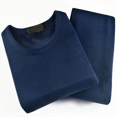 Men's Fleece-Lined Thermal Long Johns - Top & Bottom Set
