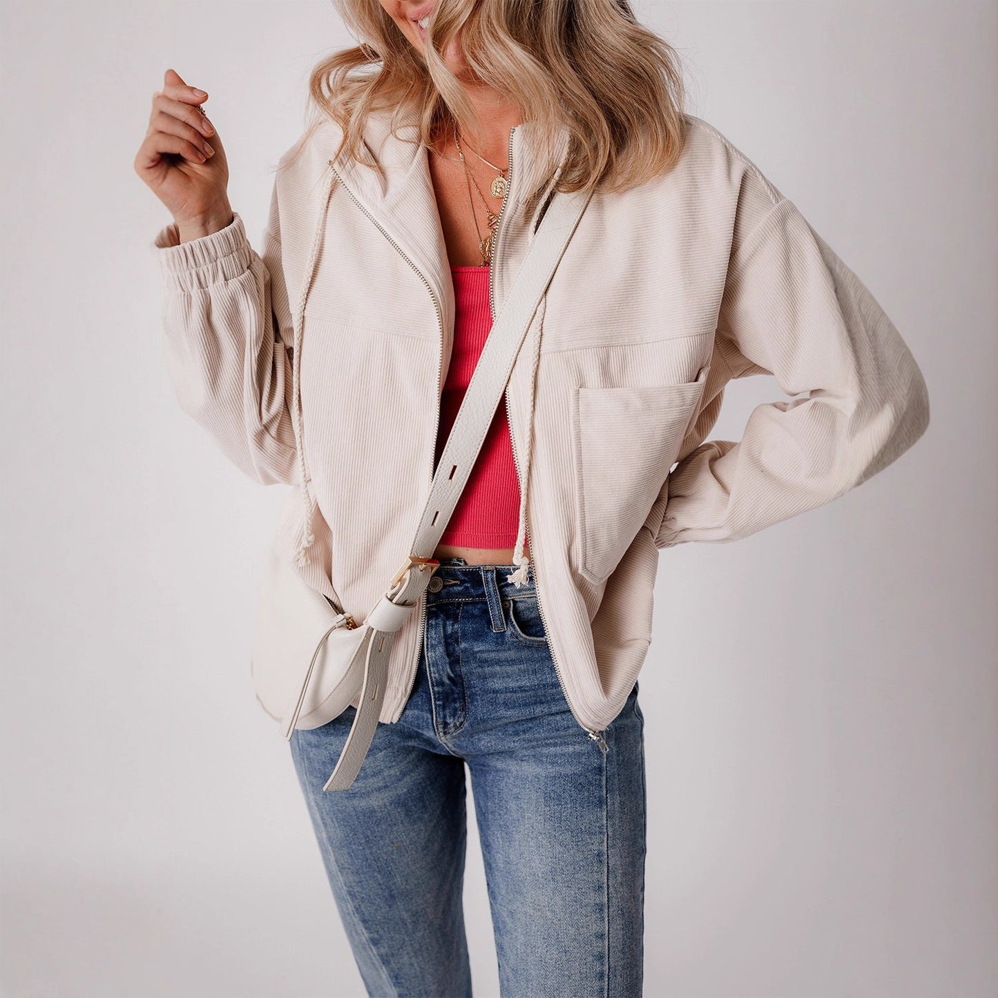 Veste décontractée à manches longues pour femmes