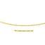 Collier Omega Rond en Or Jaune 14k avec Découpes en Diamant