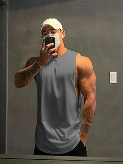 Débardeur à col rond grande taille pour homme
