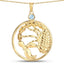 Pendentif en topaze bleue véritable de 0,32 carat en argent sterling