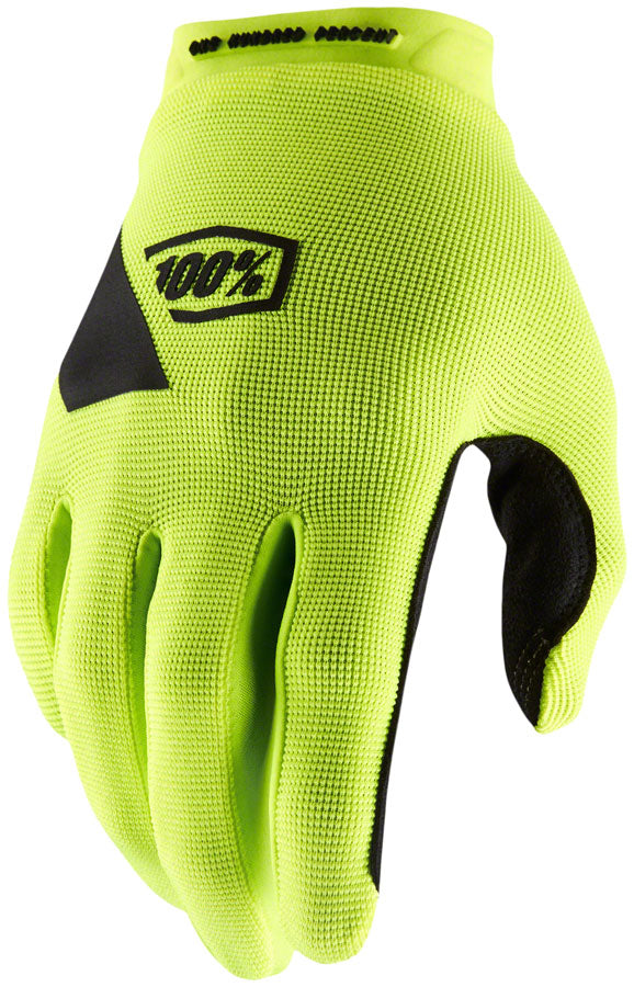 Gants Ridecamp 100 % - Jaune Fluo/Noir Plein Doigt Femme Moyen