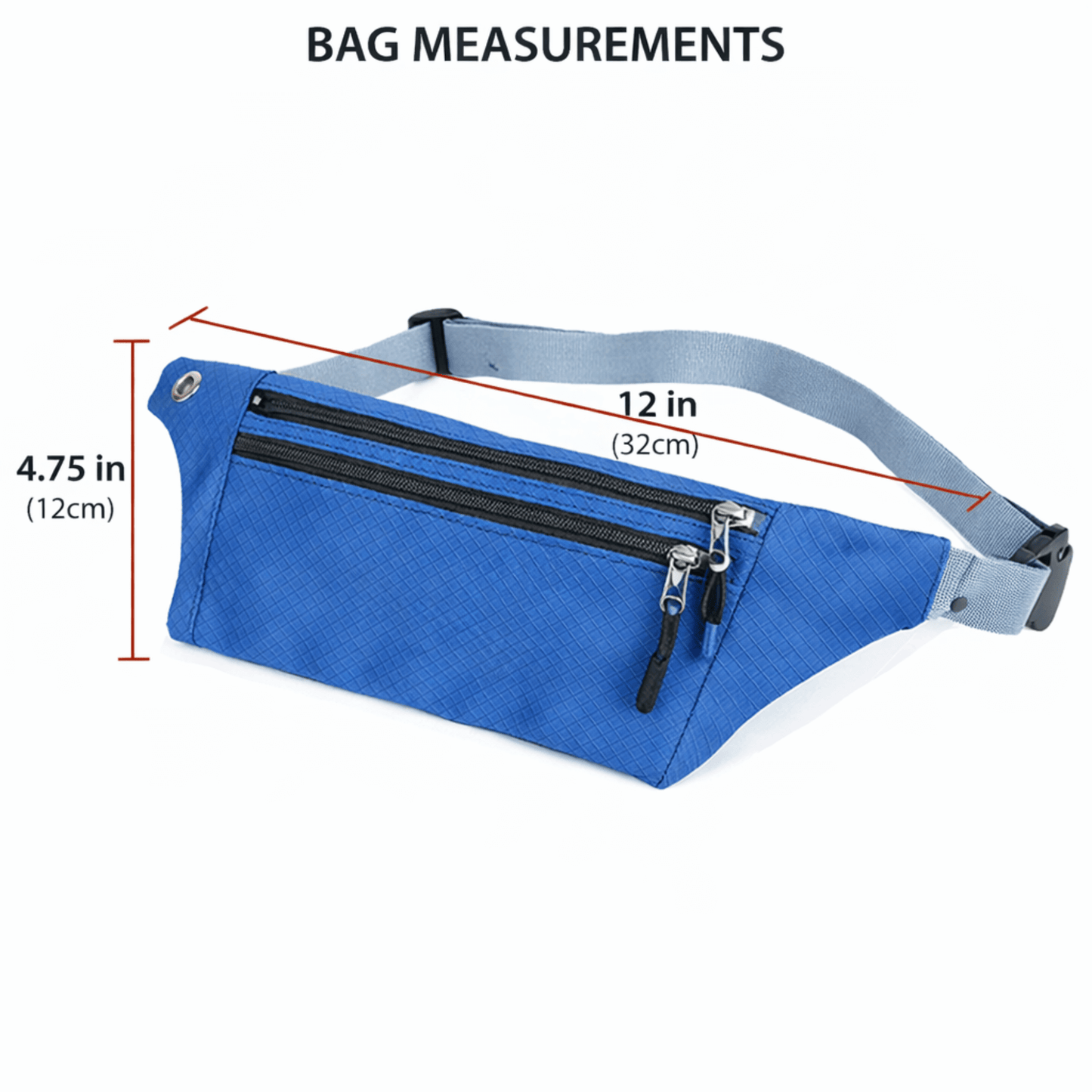 XGear Fitness Sac Banane Étanche pour Course et Voyage