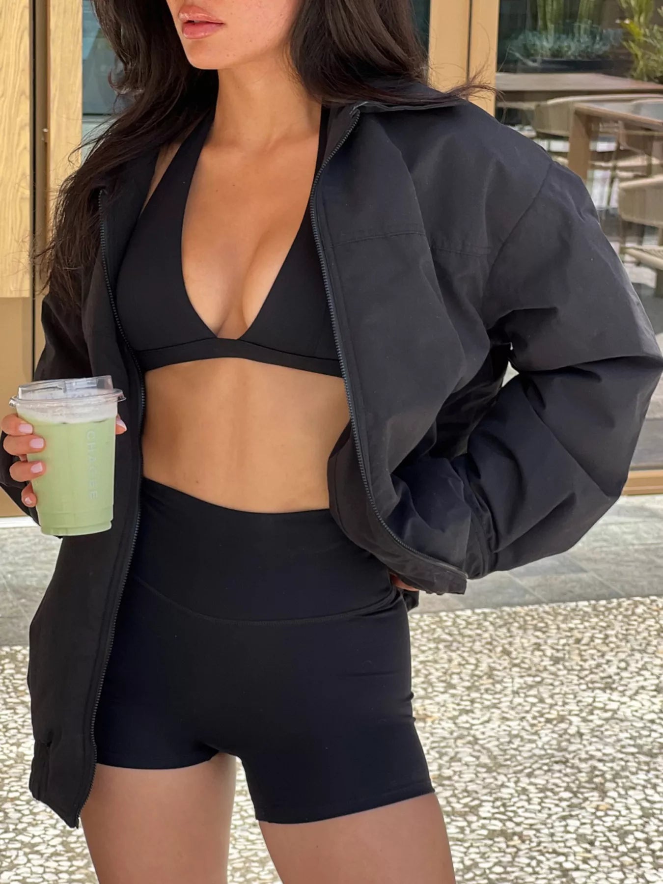 Veste zippée légère à coupe décontractée