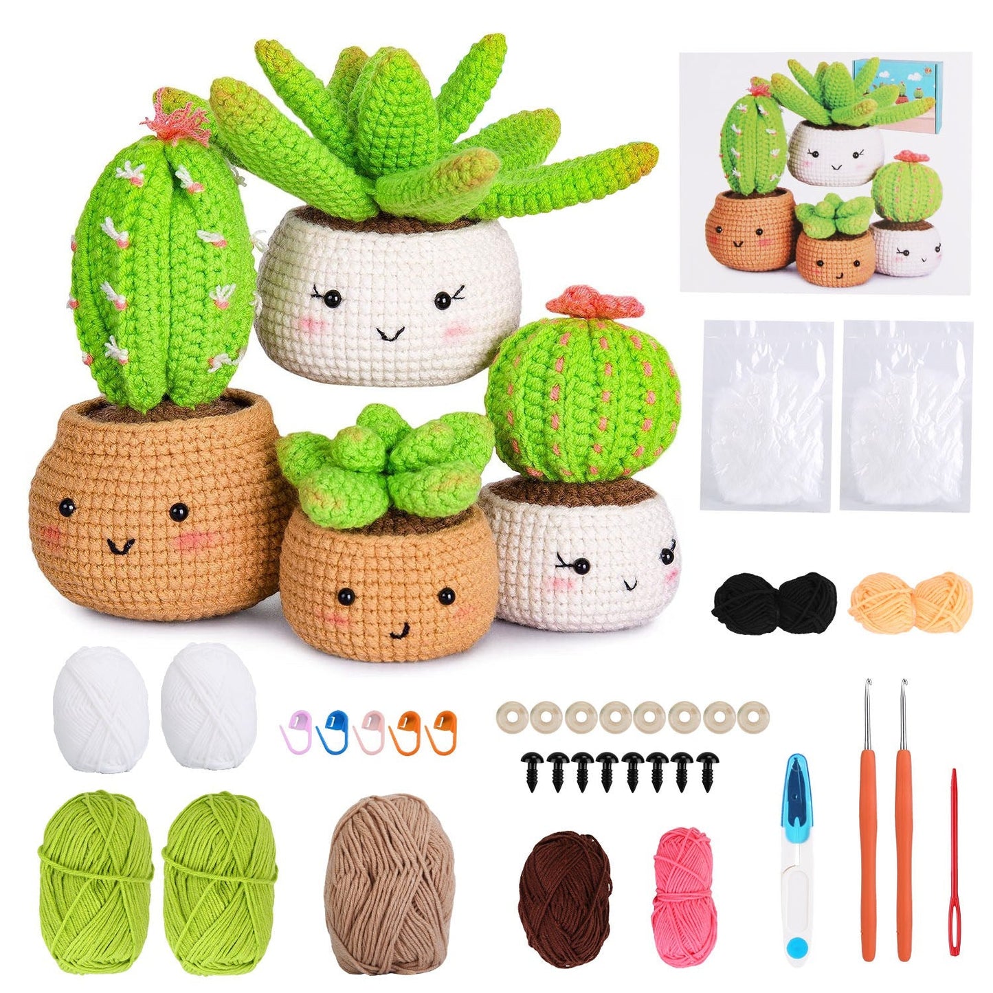 Kit de Crochet de Succulentes GBruno