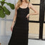 Robe Midi Cami en Dentelle à Col Scoop Élégante pour Femmes