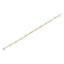 Pulsera de eslabones de diamantes en corte princesa de oro bicolor de 14K