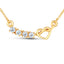 Collier en argent sterling avec aquamarine véritable de 0,24 carat