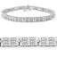 Bracelet de tennis en diamant blanc véritable de 1,16 carat en argent plaqué or blanc 14K