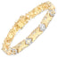 Bracelet en argent sterling avec diamant blanc véritable de 0,98 carat