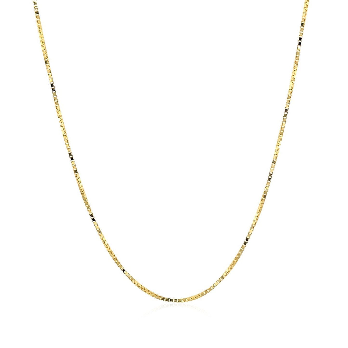 14k Yellow Gold Classic Box Chain - 0.7mm