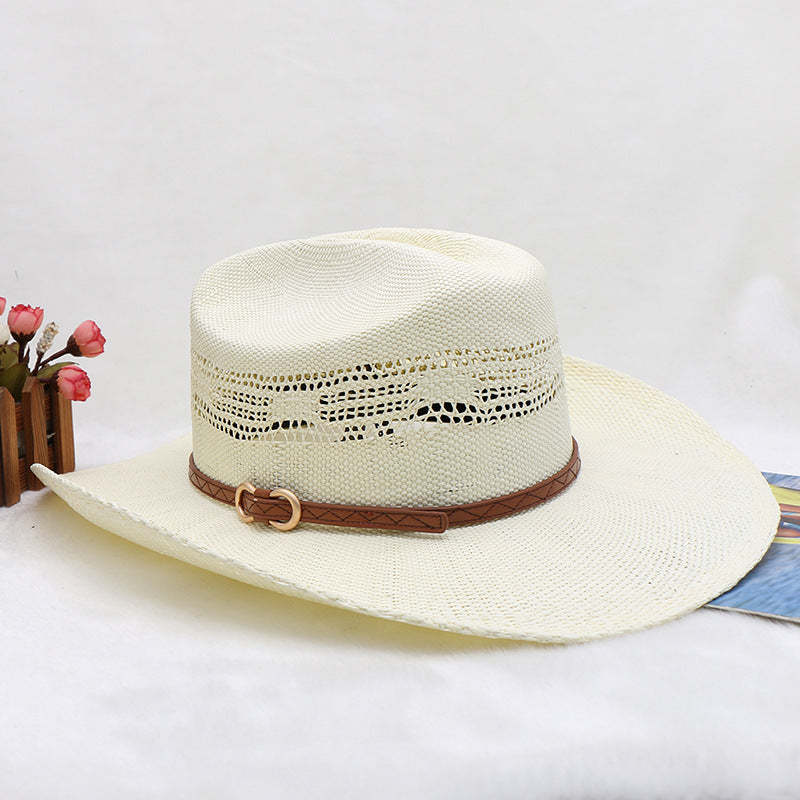 Chapeau de cowboy western chevalier imperméable tissé à la main