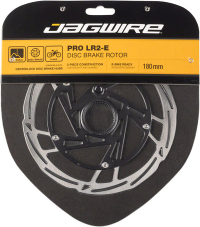 Jagwire Pro LR2-E Rotor de Freno de Disco para Ebike - 180mm Center Lock