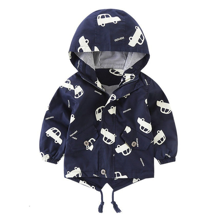 Korean-Style Cartoon Puffer Jacket for Kids