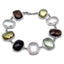 Bracelet en argent sterling .925 multi-stones de 76,43 carats