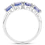3.00 Carat Genuine Tanzanite Sterling Silver Engagement Ring