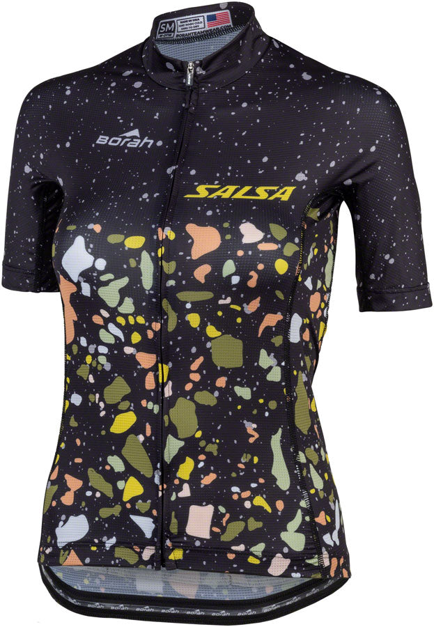 Jersey Aero Terrazzo de Salsa para Mujeres - Grande Negro