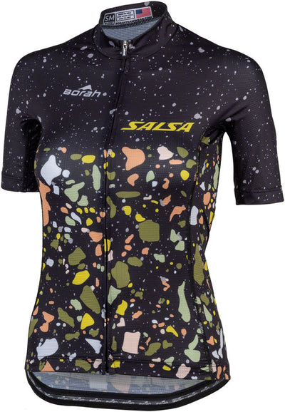 Jersey Aero Terrazzo de Salsa para Mujeres - Negro Mediano