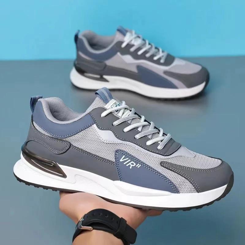 Zapatillas Casual de Malla con Bloques de Color para Hombre