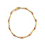 10K Yellow Gold Ruby and Diamond Bar Bracelet - Size 7"