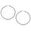 Aros de Aro Pulidos de Oro Blanco de 14k - 50 mm