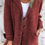 Lapel Single Breasted Cardigan with Pockets