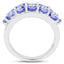 2.72 Carat Genuine Tanzanite Sterling Silver Engagement Ring