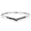 2.28 Carat Genuine Black Diamond Sterling Silver Bangle