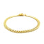 Pulsera Sólida Clásica Miami Cuban de Oro Amarillo de 10k