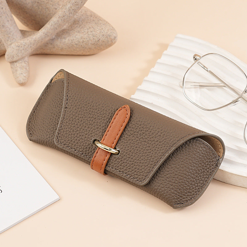 Étui de protection portable rétro exquis pour lunettes de soleil