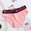 Vibrant 6-Pack Women's Seamless Bikini Briefs – Soft Cotton Underwear with Fun Alphabet Prints - Korvel