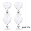 Vasos de cóctel en forma de corazón - Set de 4