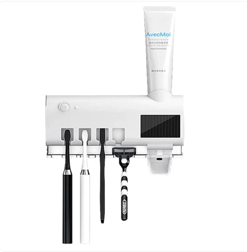 Smart Ultraviolet Toothbrush Sterilizer & Wall-Mounted Holder
