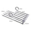 5-in-1 Pant Rack Shelves for Smart Closet Organization