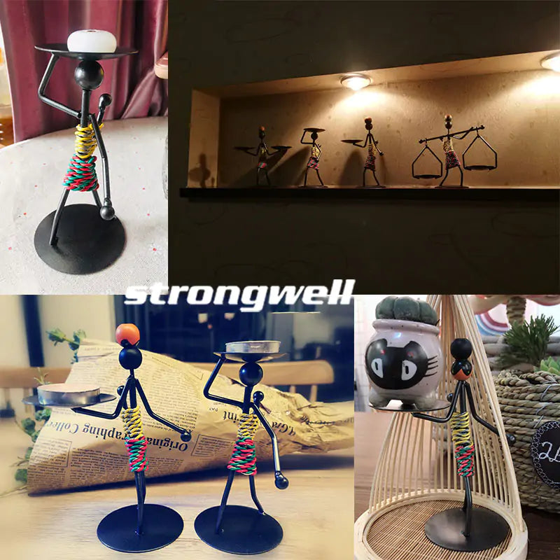 Candelabro Moderno Iron Man - Decoración Elegante para el Hogar