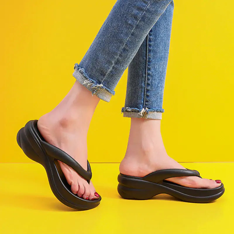 Toe Wedge Heels Sandals for Summer Style