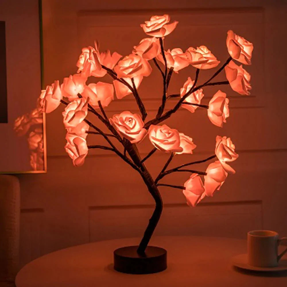 Enchanting LED Rose Flower Table Lamp