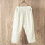 Pantalones de Algodón y Lino Casual Lucyever para Mujeres