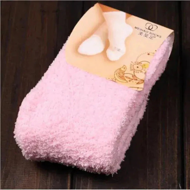 Women's Cozy Bed Socks in Pure Color